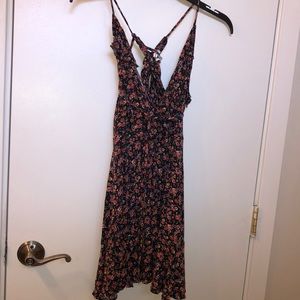 Floral sundress, strings to sinch waist